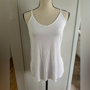 Z Supply Women’s White Tank Top Spaghetti Strap High Low